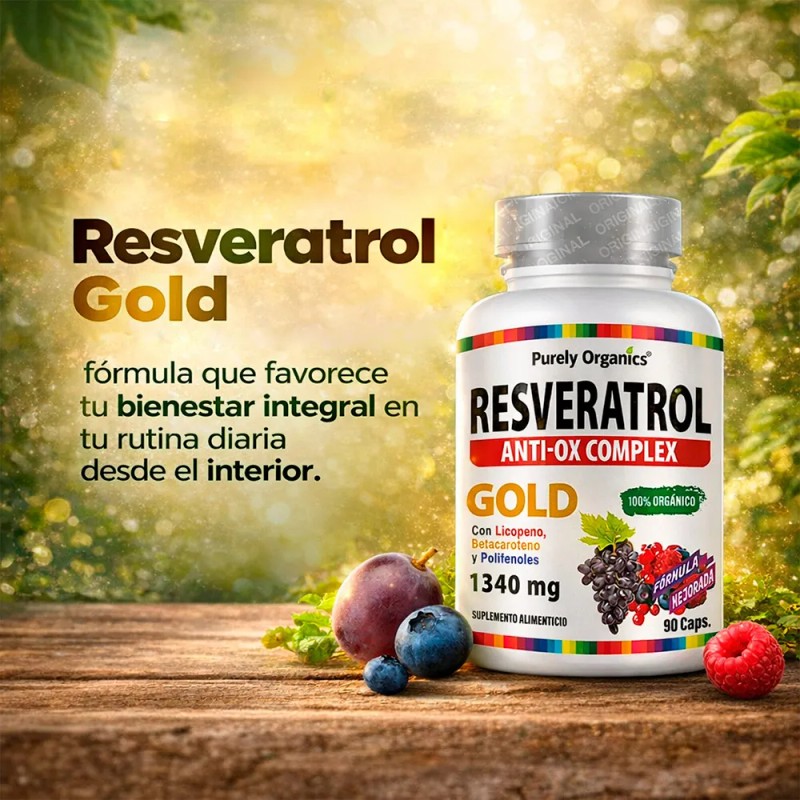 Resveratrol Gold Anti-ox Complex 90 Cpsulas Sin Sabor