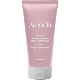 ARENCIA Limpiador Facial Con Rosa Mosqueta Y Pastel De Arroz, Equilibrante De Ph Y Ceramidas Para Piel Sensible, 153 G