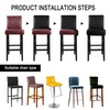 PiccoCasa Pack of 4 Bar Stool Covers, Waterproof Dining Chair