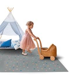 Soft Non-Toxic Baby Play Mat XXL, Toddler Playmat, Colorful Jigsaw Puzzle PlayMat, Tiles 24 x 24 Foam Floor Mats for Kids & Babies | EVA Foam Interlocking Tiles for Nursery, Playroom (Grey 9 PCS)