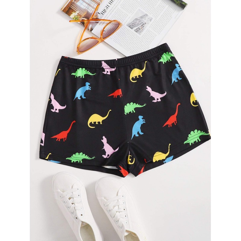 Floerns Pantalones cortos de verano para mujer, con estampado de