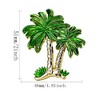 Mizhang Coconut Tree Knobs 4 Pcs Metal Tree Shaped Pull