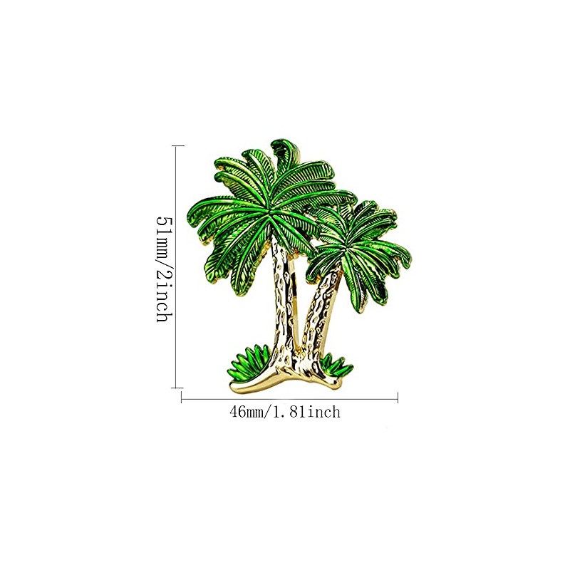 Mizhang Coconut Tree Knobs 4 Pcs Metal Tree Shaped Pull
