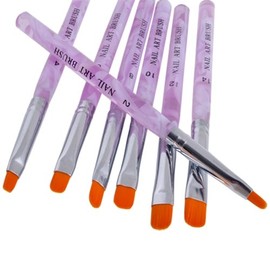 7 X Acrylic UV Gel Nail False Tips Builder Brush Pen