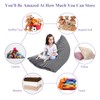 Stuffed Animal Toy Storage Bean Bag Chair Seat for Kids