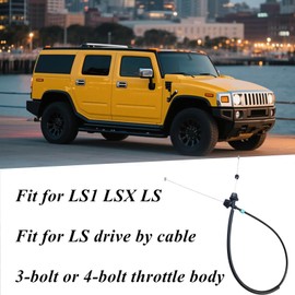 551859 Throttle Cable 38.8",Compatible with LS1 LSX LS Drive By Cable Accelerator linkage Replace 551859