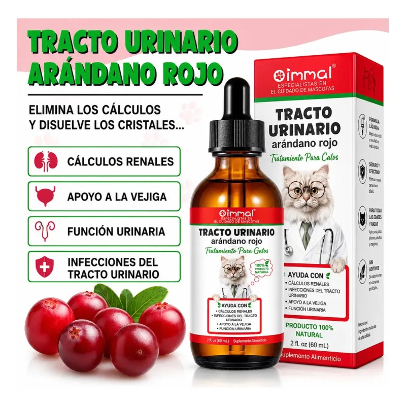 Suplemento Natural Preventivo De Infecciones Urinarias Gato