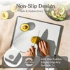 SMIRLY Plastic Cutting Board Set with Holder 3 Pieces, Non-Slip