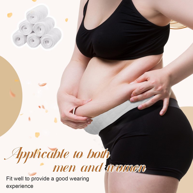 6 Pcs Cotton Tummy Liners for Sweat Rash Under Belly