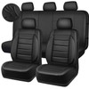 CAR PASS Leather Seat Covers Full Set Universal Water Resistant