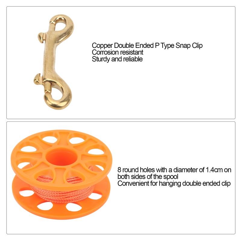 Diving Spool Plastic Prevent Winding Lightweight Diving Finger Reel with