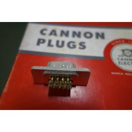 ITT CANNON DEM 9P - 9 Pin Hermetically Sealed Gold Plated Pin Male Connector