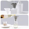 Set of 2 Funnel Foldable Funnel Silica Gel Funnel Telescopic