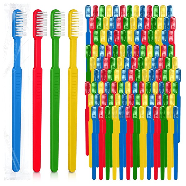 PRUVADE 12 Pack Disposable Toothbrushes with Toothpaste, Built In -