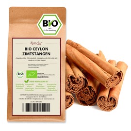 Kamelur Organic Ceylon Cinnamon Sticks - 250 g (approx. 50 Pieces) - Whole Ceylon Cinnamon Organic in Biodegradable Packaging