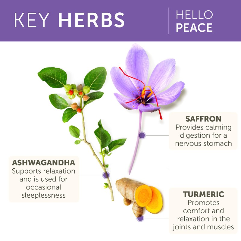 Himalaya Hello Peace - Herbal Stress Relief Supplement with Ashwagandha