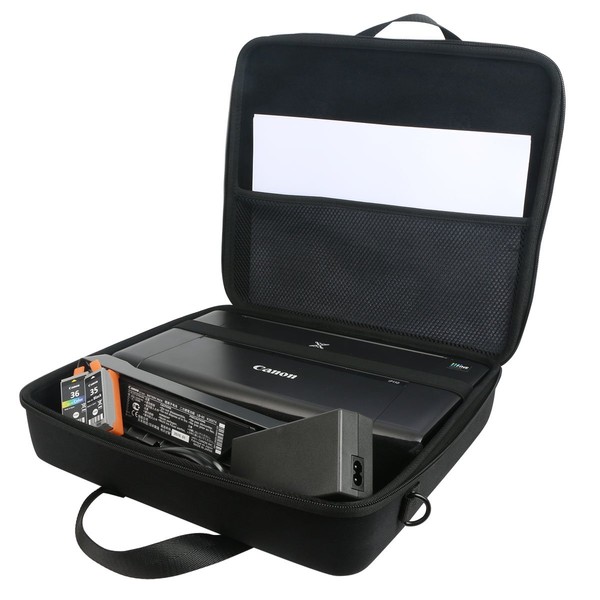 co2CREA Storage Case Compatible for Canon Mobile Printer, pure black, Modern