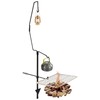 REDCAMP Swivel Campfire Grill Lamp Rack Set, Multipurpose Heavy Duty