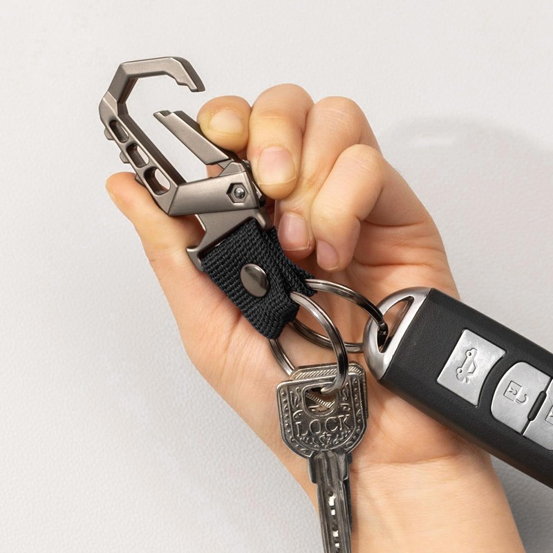 Ainsisk Heavy duty key chain,bottle opener function car keychains,versatile metal