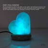USB Colour Changing Salt Himalayan Lamp - Heart Love Shape