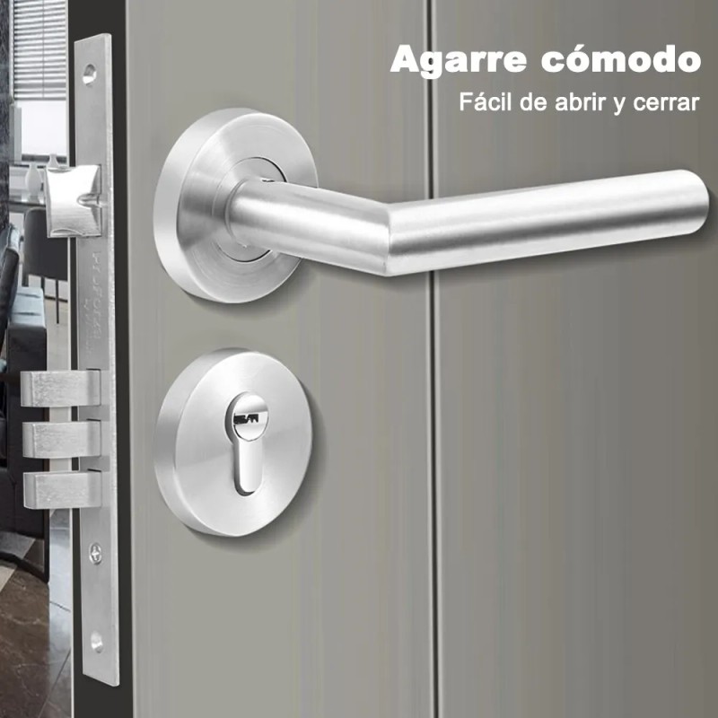 Banna Cerradura Alta Seguridad DO-3SS para Puertas Izquierda/Derecha Plateada