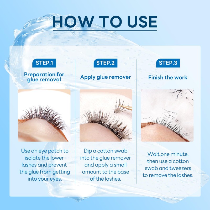 Lash Extensions Remover Cream 10g Eyelash Remover Unscented Low Irritation