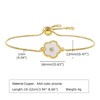 3Pcs Clover Link Bracelet for Women, Gold Flower Lucky 5