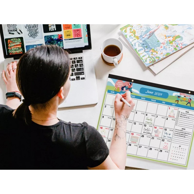 generic Calendario De Pared Para 2024, 13 Meses, Planificador De