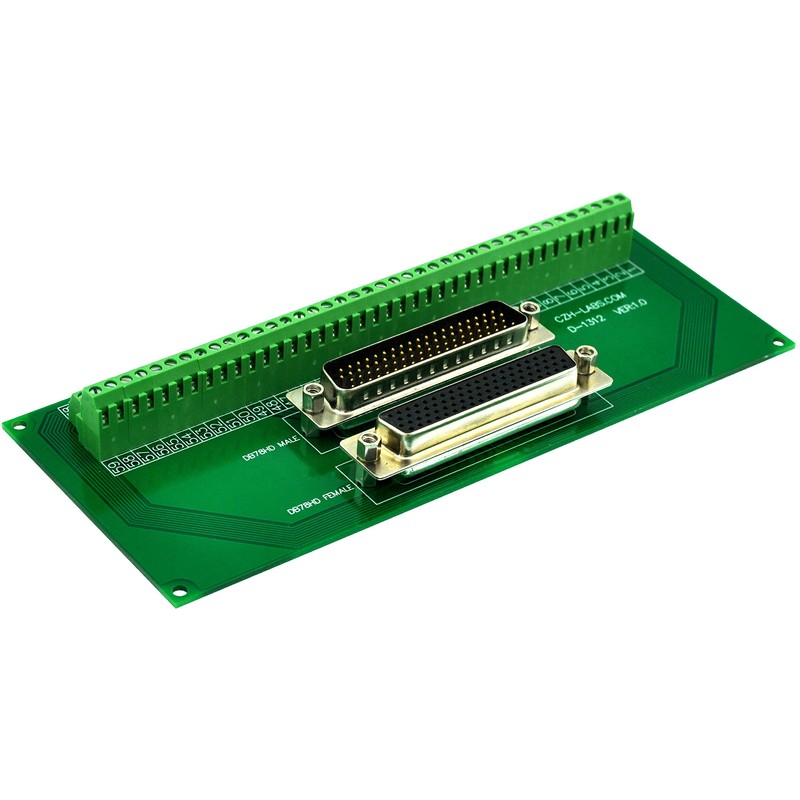 CZH-LABS DSUB DB78HD Male/Female Header Breakout Board, D-SUB Breakout Moudle.
