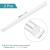sourcing map Round Solid Aluminum Rod 16mm Diameter 300mm Length