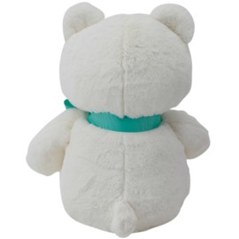Rainbow Designs My First Bear Soft Toy, Newborn Toys with Gentle Ultra-Soft Material - Teddy Bear with Turquoise Ribbon, Perfect for Cuddles & Nursery Décor - Ideal Baby's First Toy