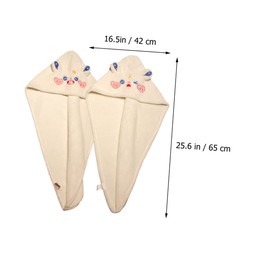 VICASKY 2pcs Cartoon Hair Drying Hats for Women Super Absorbent Microfiber Towel Wrap Lightweight Coral Fleece Head Towels for Quick Drying for Home Travel and Spa Use Star Rabbit