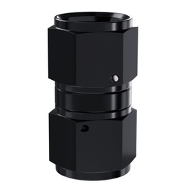 APIELE 12AN Female to AN12 Female Black Aluminum Straight Swivel Coupler Union Adapter(12AN-Straight)
