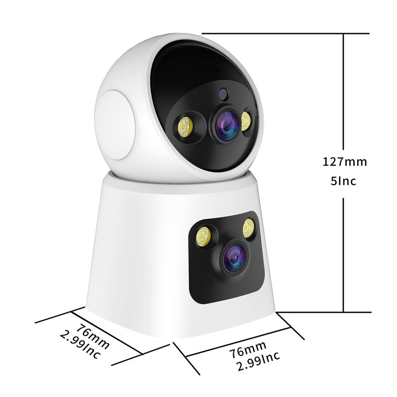Kinnkall 4MP Dual Lens Indoor Security Camera