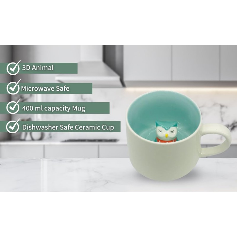 Grimsby Collection 3D Ceramic Mugs (Owl)