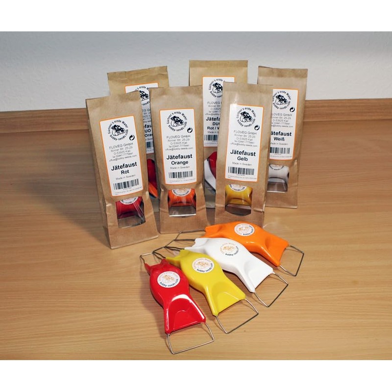 Swedish Weeding Fist Hand Weeder Weeder Twin Pack Red &