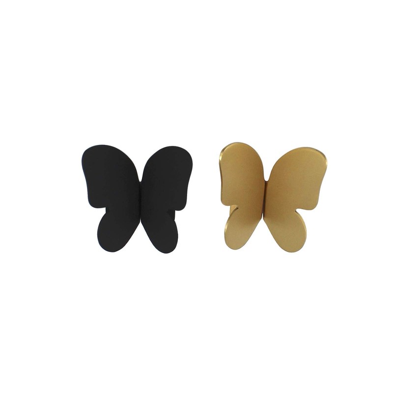 Annakideya Pack of 1 Pair Solid Brass Creative Butterfly knobs