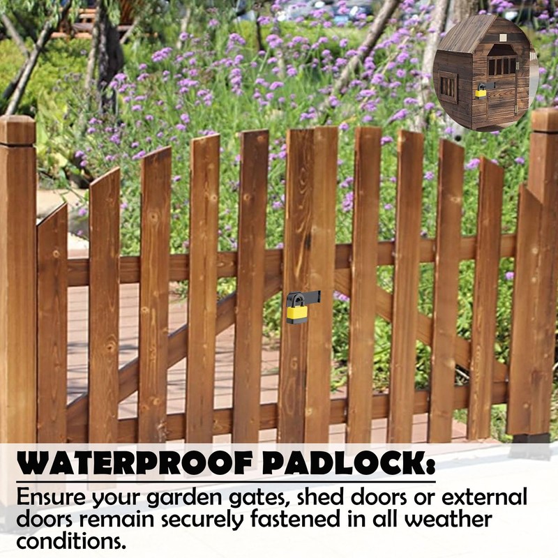 1 Set - Shed Locking Clasp with Weather Proof Padlock