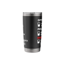 Engineer Half Full Glass - Funny Engineering Joke Stainless Steel Insulated Tumbler