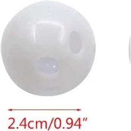 Htppzjr 10pcs Rattle Balls Inserts,Round Noise Maker Inserts Rattle Box Repair Dog Cat Bell Baby Noise Maker Replacement DIY Crafts Accessories