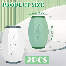 2 Stück Fusselrolle Wiederverwendbar, Tierhaarentferner Kleidung, Starke Haftung, Hohe Reinigungseffizienz, Zum Reinigen Abspülen, Mehrmals Auftragen (Weiß und Grün)