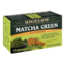 Té Verde Matcha Bigelow Con Cúrcuma Saquitos X18 Bienestar