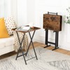 HOOBRO Folding TV Tray Table, TV Trays for Eating Set