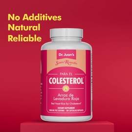 Santo Remedio Red Yeast Rice, Supports Cardiovascular System, Dietary Supplement, 1200 mg per Serving, 180 Capsules, Non-GMO, Gluten Free, No Artificial Flavors