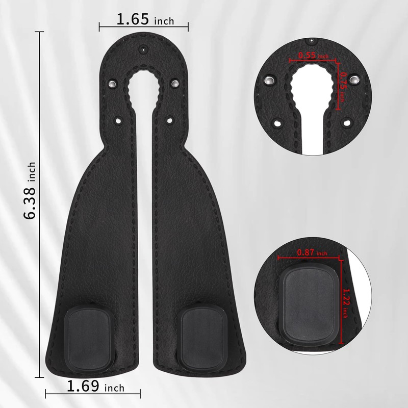 4 Pack Headrest Hooks for Car, Leather Car Seat Back