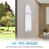 Arch Window Light Filtering Pleated Shade Blinds for semi-Circle Arch