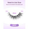 Natural Cat Eye Lashes False Eyelashes Natural 12mm Wispy Eyelashes