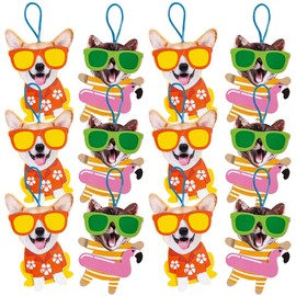 Fun Express Silly Pets at The Beach Ornament Craft Kit - Makes 12