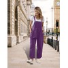 YESNO Women Cotton Overalls Casual Loose Adjustable Straps Bib Pants