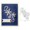 Snowflake Christmas Metal Die Cuts,Merry Christmas Flower Border Lace Edge